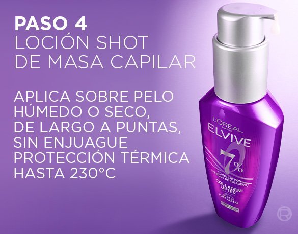 Paso 4: Loción para dar volumen al cabello